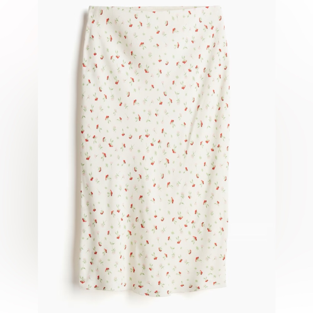 H&M floral knee length skirt